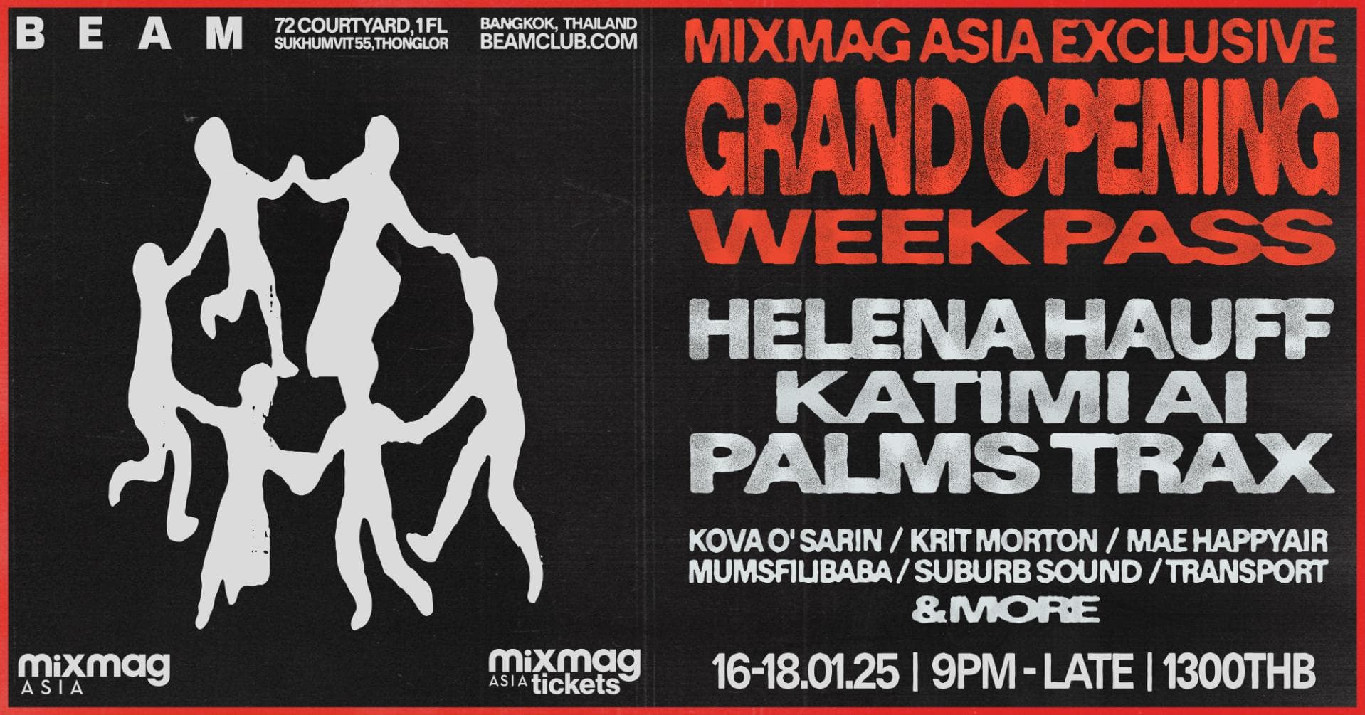 Mixmag Asia X BEAM Exclusive Grand Opening Week Pass